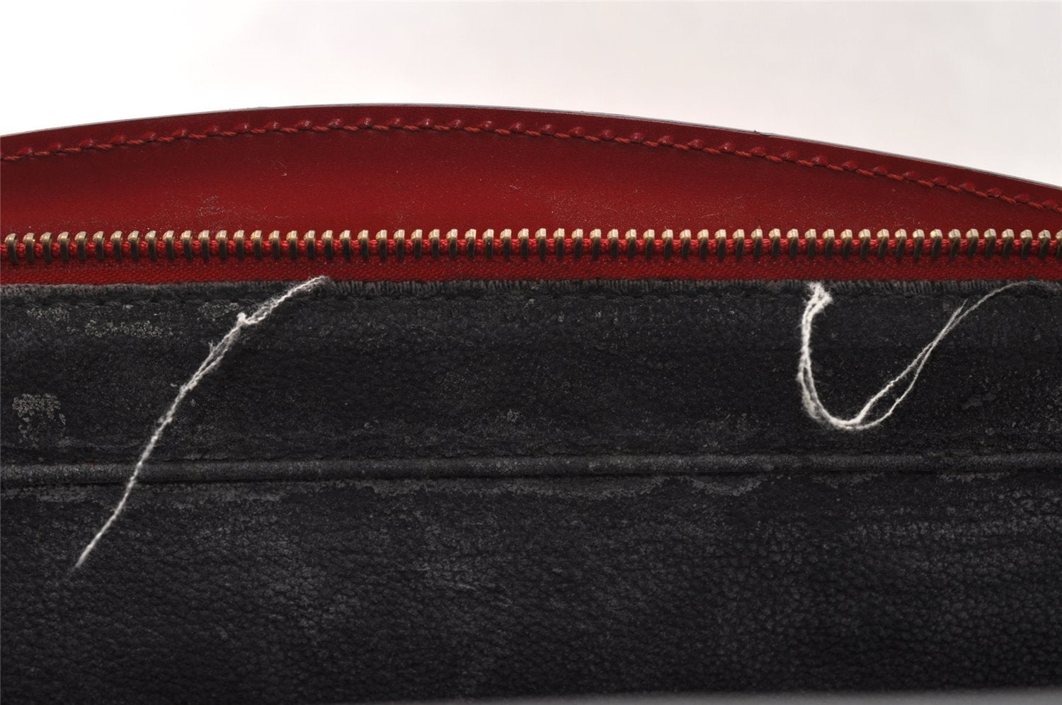 Authentic Louis Vuitton Epi Riviera Hand Bag Red M48187 LV Junk 9339I