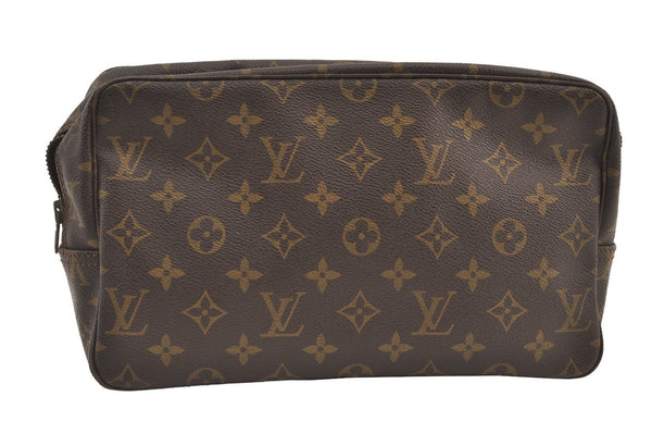 Auth Louis Vuitton Monogram Trousse Toilette 28 Clutch Bag Old Model Junk 9339J