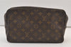Auth Louis Vuitton Monogram Trousse Toilette 28 Clutch Bag Old Model Junk 9339J