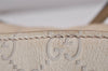 Authentic GUCCI Bree Guccissima 2Way Tote Bag GG Leather 353120 White 9342I