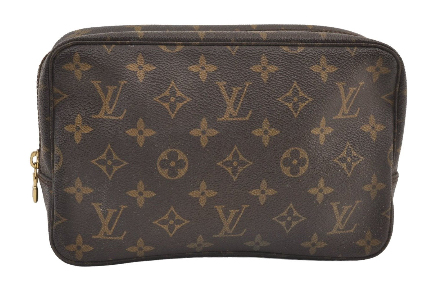 Auth Louis Vuitton Monogram Trousse Toilette 23 Clutch Hand Bag M47524 LV 9342J