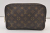 Auth Louis Vuitton Monogram Trousse Toilette 23 Clutch Hand Bag M47524 LV 9342J
