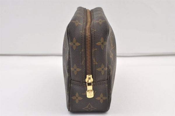 Auth Louis Vuitton Monogram Trousse Toilette 23 Clutch Hand Bag M47524 LV 9342J