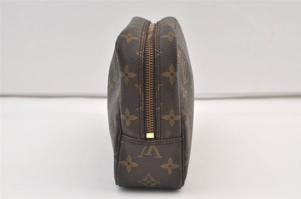 Auth Louis Vuitton Monogram Trousse Toilette 23 Clutch Hand Bag M47524 LV 9342J