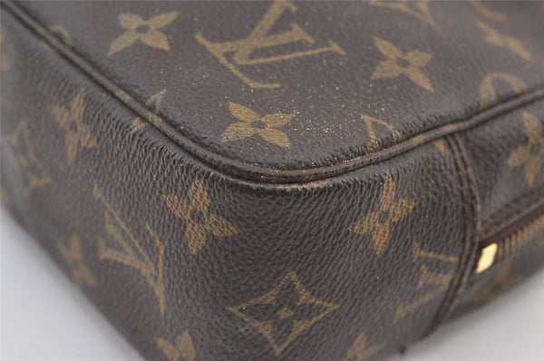 Auth Louis Vuitton Monogram Trousse Toilette 23 Clutch Hand Bag M47524 LV 9342J