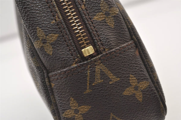 Auth Louis Vuitton Monogram Trousse Toilette 23 Clutch Hand Bag M47524 LV 9342J