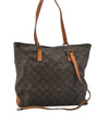 Authentic Louis Vuitton Monogram Cabas Mezzo Shoulder Tote Bag M51151 Junk 9343I
