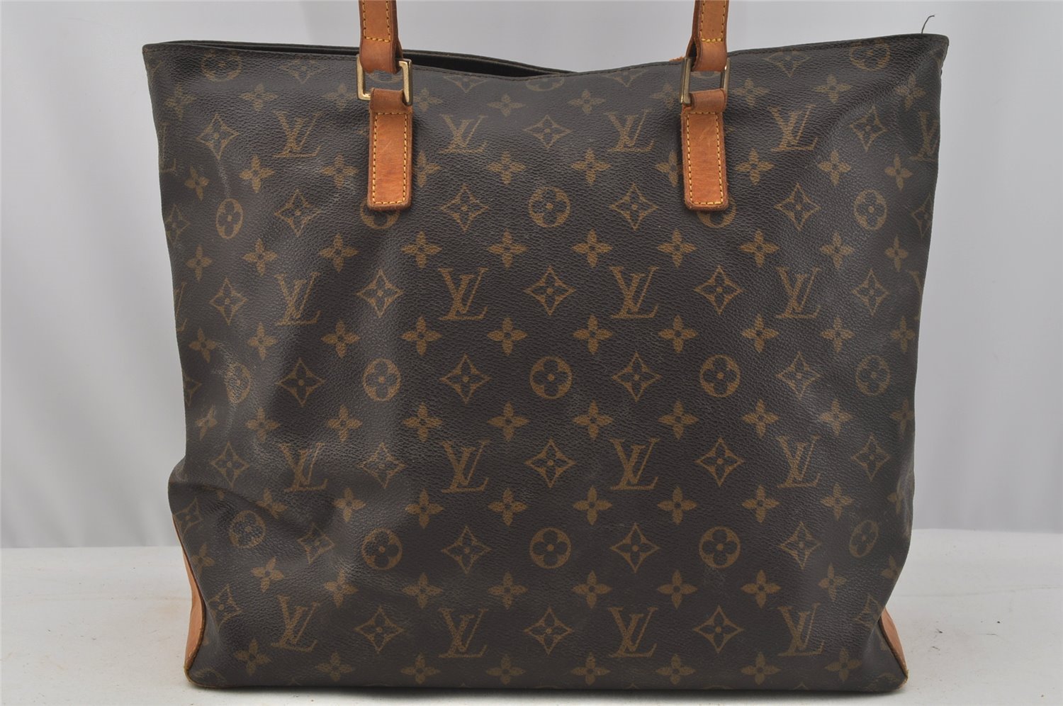 Authentic Louis Vuitton Monogram Cabas Mezzo Shoulder Tote Bag M51151 Junk 9343I