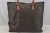Authentic Louis Vuitton Monogram Cabas Mezzo Shoulder Tote Bag M51151 Junk 9343I