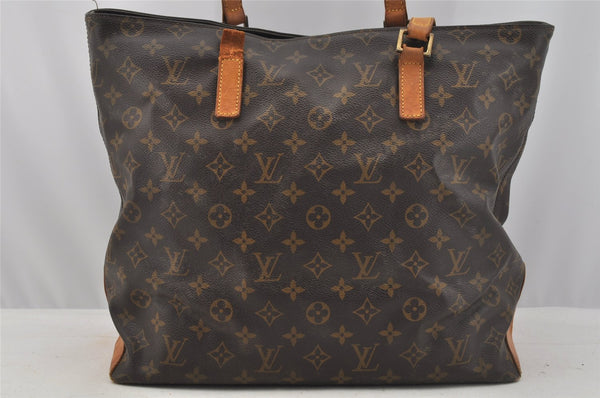 Authentic Louis Vuitton Monogram Cabas Mezzo Shoulder Tote Bag M51151 Junk 9343I