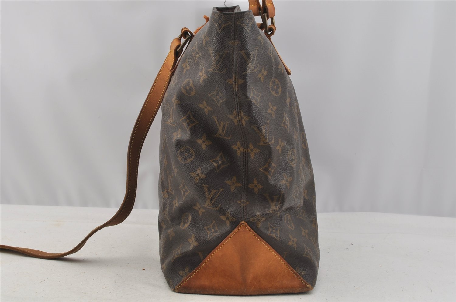 Authentic Louis Vuitton Monogram Cabas Mezzo Shoulder Tote Bag M51151 Junk 9343I