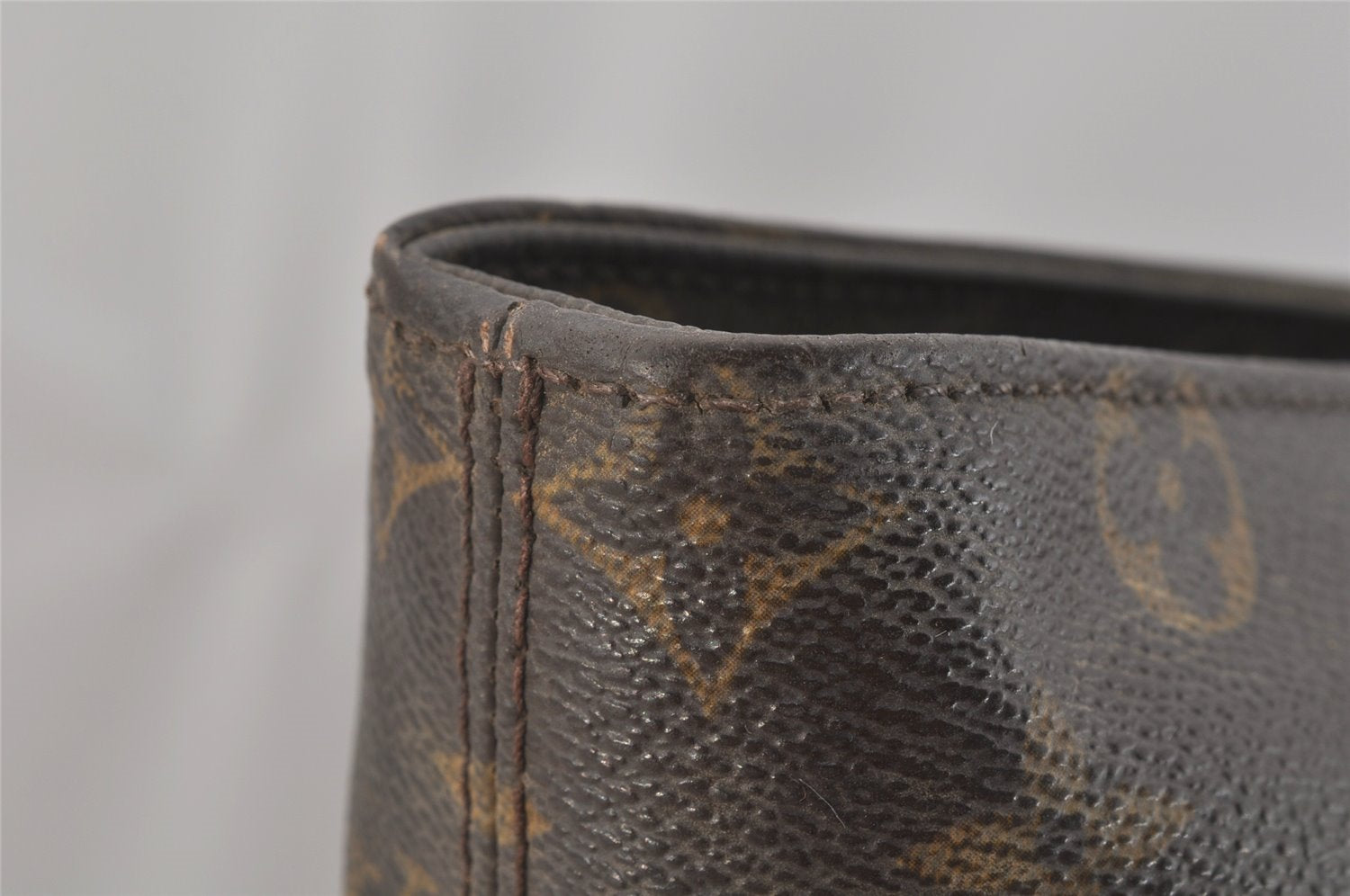 Authentic Louis Vuitton Monogram Cabas Mezzo Shoulder Tote Bag M51151 Junk 9343I