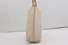 Authentic GUCCI Vintage Bamboo Shoulder Hand Bag Purse Leather White 9344I