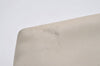 Authentic GUCCI Vintage Bamboo Shoulder Hand Bag Purse Leather White 9344I