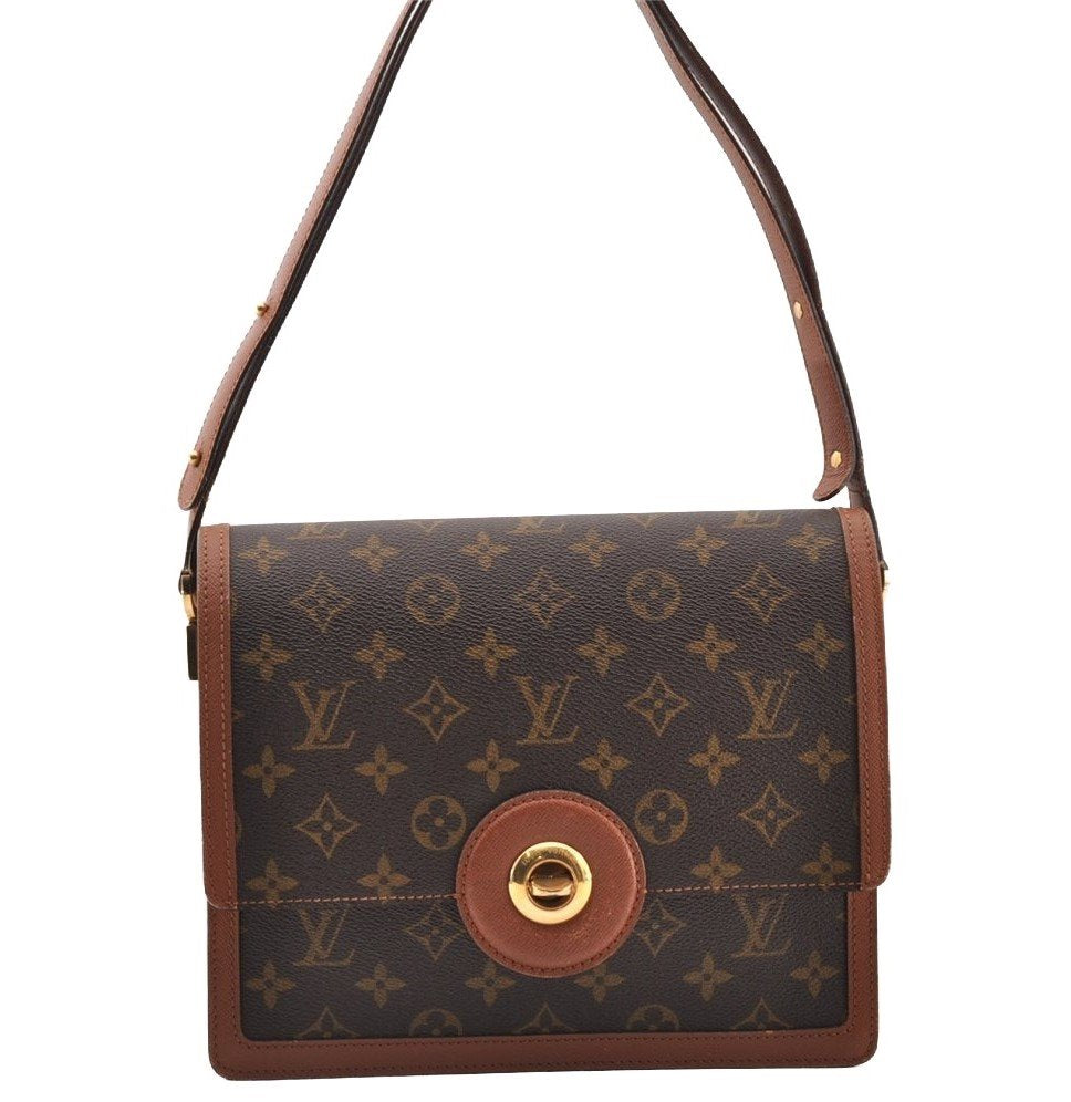 Authentic Louis Vuitton Monogram Raspail Shoulder Cross Body Bag M51372 LV 9347I