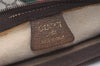 Authentic GUCCI Web Sherry Line GG Plus PVC Leather Tote Bag Brown 9349J