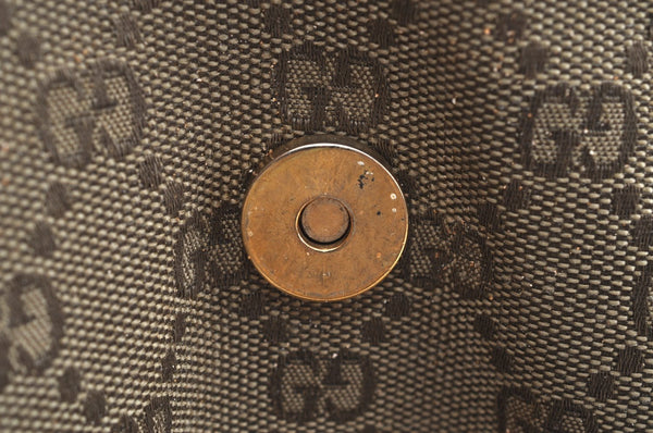 Authentic GUCCI Shoulder Cross Body Bag Purse GG Canvas Leather Brown Junk 9351G