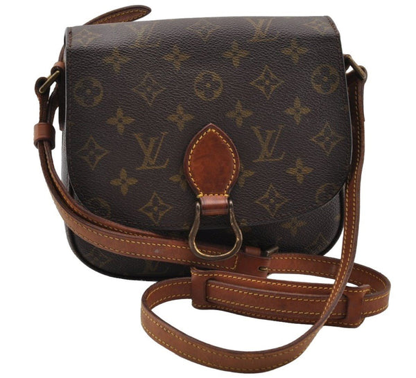 Authentic Louis Vuitton Monogram Saint Cloud MM M51243 Shoulder Cross Bag 9351I