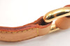 Authentic Louis Vuitton Vintage Leather Shoulder Strap Beige 43.1" LV 9351K