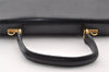 Authentic GUCCI Vintage 2Way Shoulder Hand Bag Purse Leather Black 9353I