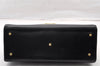 Authentic GUCCI Vintage 2Way Shoulder Hand Bag Purse Leather Black 9353I