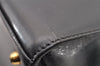 Authentic GUCCI Vintage 2Way Shoulder Hand Bag Purse Leather Black 9353I