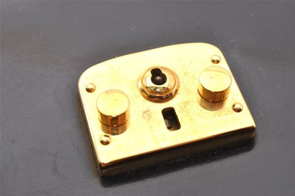 Authentic GUCCI Vintage 2Way Shoulder Hand Bag Purse Leather Black 9353I