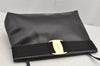 Authentic Salvatore Ferragamo Vara Shoulder Cross Bag Leather Black Junk 9353J