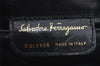 Authentic Salvatore Ferragamo Vara Shoulder Cross Bag Leather Black Junk 9353J