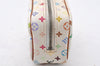 Auth Louis Vuitton Monogram Multicolor Trousse Wapiti Pouch M58033 White 9355I
