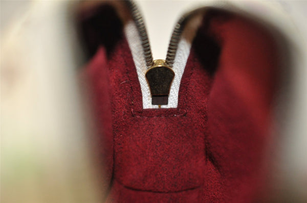 Auth Louis Vuitton Monogram Multicolor Trousse Wapiti Pouch M58033 White 9355I