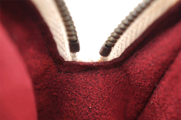 Auth Louis Vuitton Monogram Multicolor Trousse Wapiti Pouch M58033 White 9355I