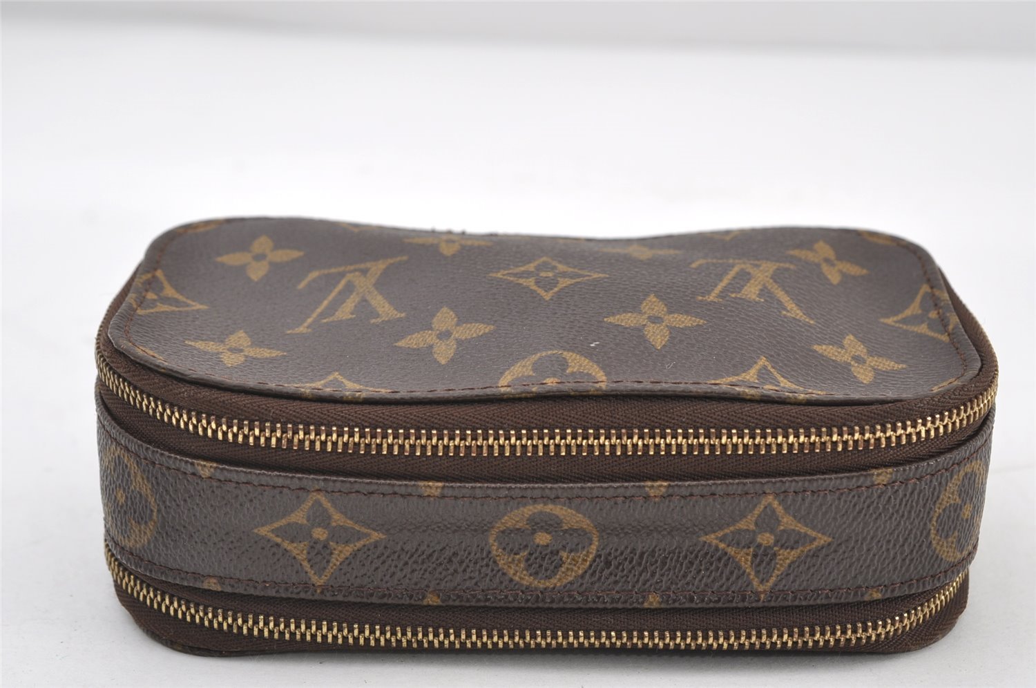 Authentic Louis Vuitton Monogram Trousse Blush PM Cosmetic Pouch M47510 LV 9356I