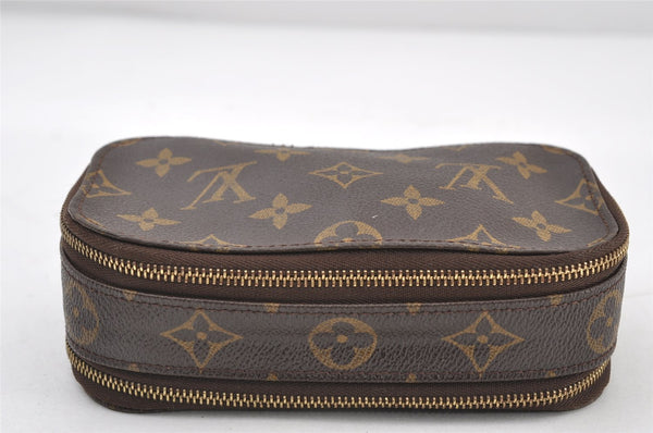 Authentic Louis Vuitton Monogram Trousse Blush PM Cosmetic Pouch M47510 LV 9356I