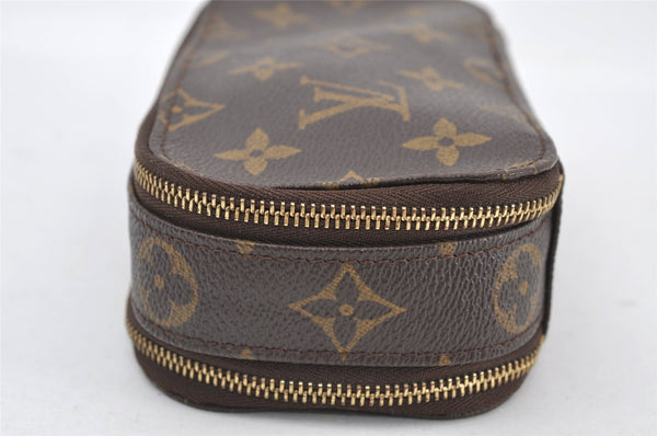 Authentic Louis Vuitton Monogram Trousse Blush PM Cosmetic Pouch M47510 LV 9356I