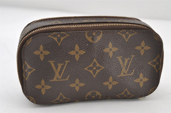 Authentic Louis Vuitton Monogram Trousse Blush PM Cosmetic Pouch M47510 LV 9356I