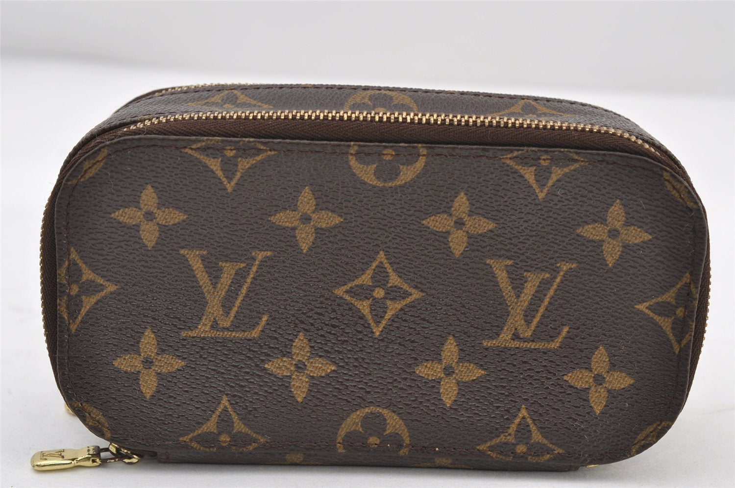 Authentic Louis Vuitton Monogram Trousse Blush PM Cosmetic Pouch M47510 LV 9356I