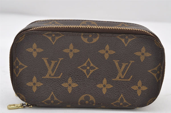 Authentic Louis Vuitton Monogram Trousse Blush PM Cosmetic Pouch M47510 LV 9356I