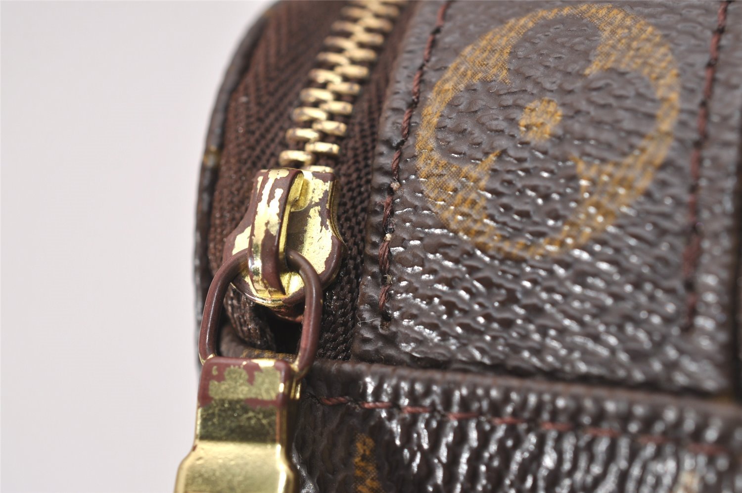 Authentic Louis Vuitton Monogram Trousse Blush PM Cosmetic Pouch M47510 LV 9356I