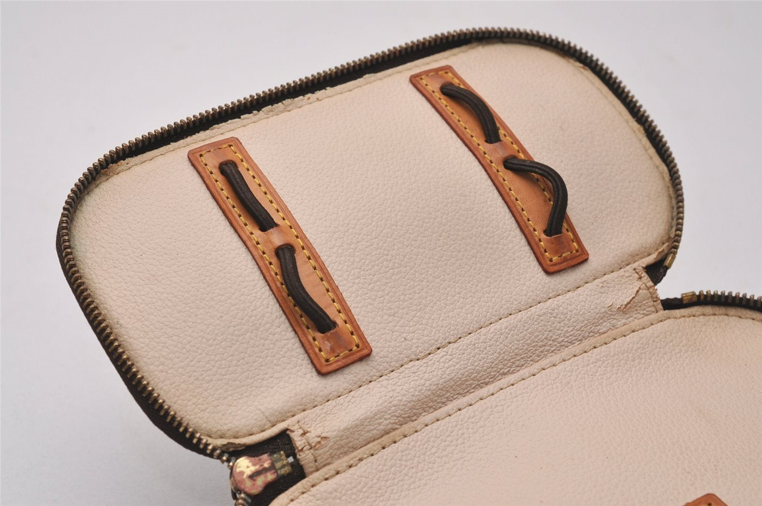 Authentic Louis Vuitton Monogram Trousse Blush PM Cosmetic Pouch M47510 LV 9356I