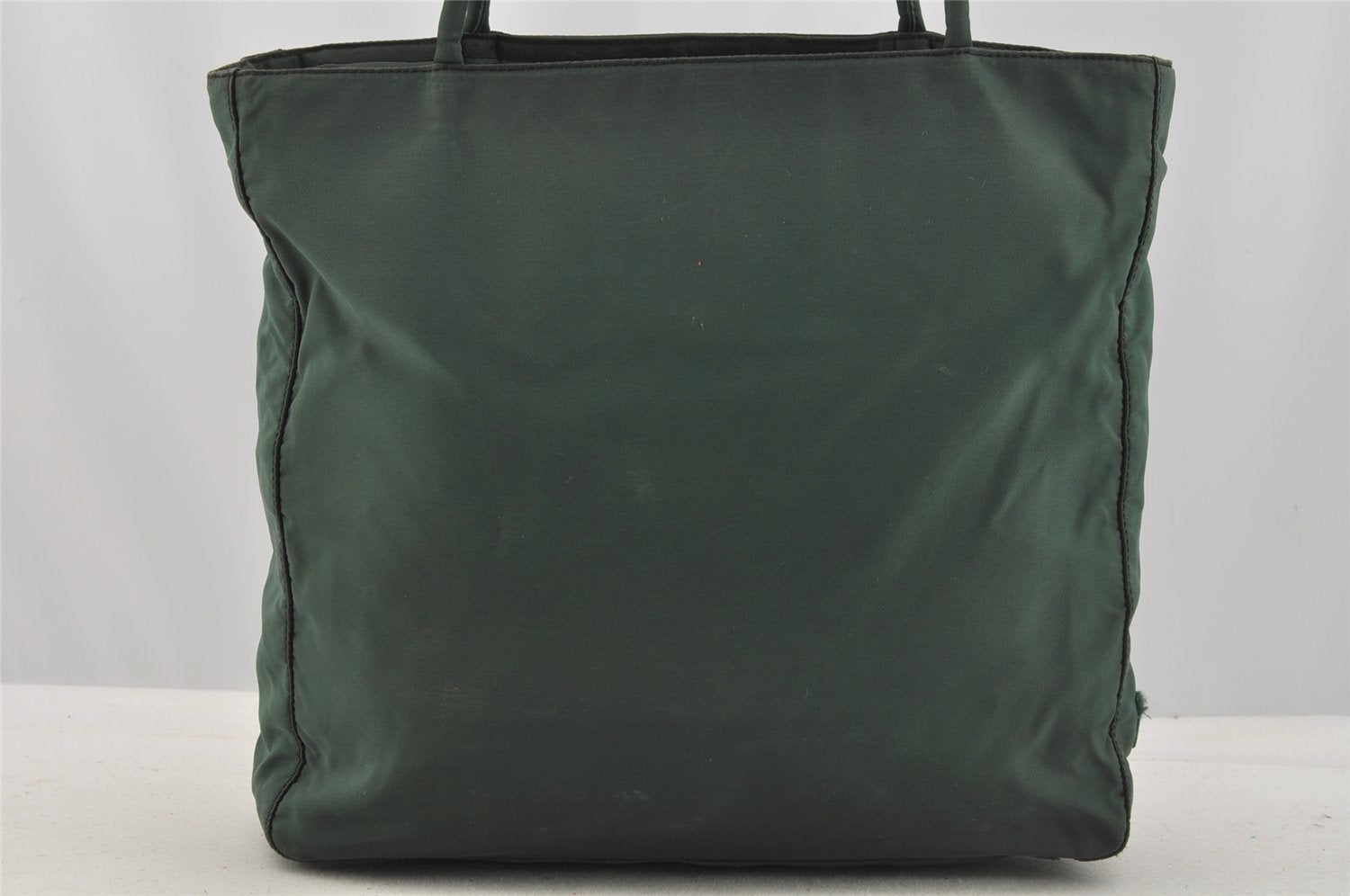 Authentic PRADA Vintage Nylon Tessuto Shoulder Tote Bag Green 9357I