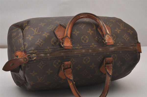 Authentic Louis Vuitton Monogram Speedy 30 Hand Boston Bag Old Model LV 9359I