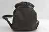 Authentic PRADA Vintage Nylon Tessuto Leather Backpack Khaki Green 9361I