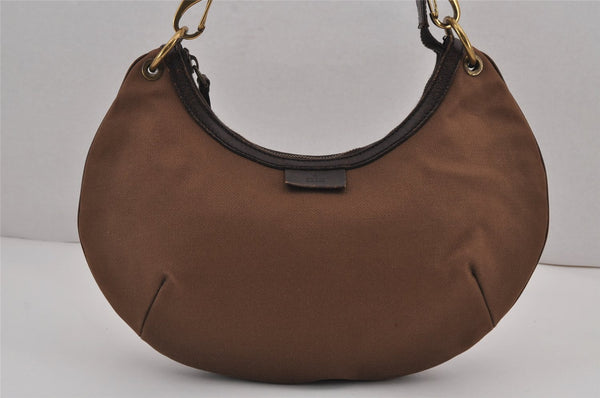 Authentic GUCCI Sherry Line Shoulder Bag Canvas Leather 106669 Brown 9362J