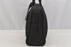 Authentic PRADA Vintage Nylon Tessuto Leather Tote Hand Bag Purse Black 9364I