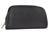Authentic Louis Vuitton Epi Dauphine Cosmetic Pouch Black M48442 LV Junk 9365I