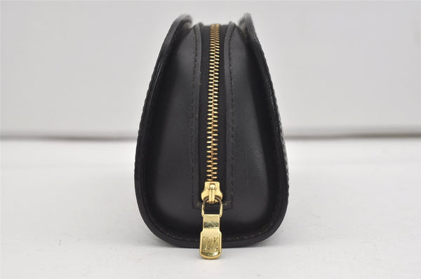 Authentic Louis Vuitton Epi Dauphine Cosmetic Pouch Black M48442 LV Junk 9365I
