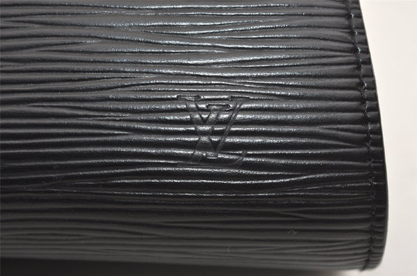 Authentic Louis Vuitton Epi Dauphine Cosmetic Pouch Black M48442 LV Junk 9365I