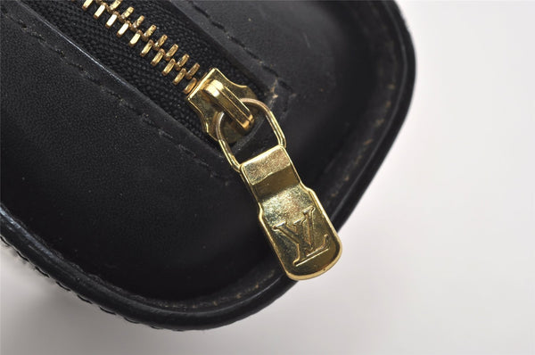Authentic Louis Vuitton Epi Dauphine Cosmetic Pouch Black M48442 LV Junk 9365I