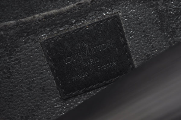 Authentic Louis Vuitton Epi Dauphine Cosmetic Pouch Black M48442 LV Junk 9365I